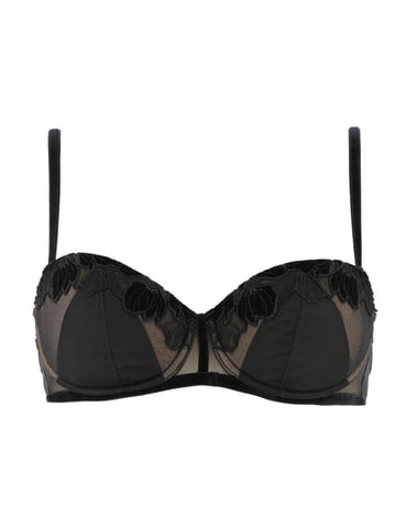 19732 Maison Lejaby Black Dahlia Padded Demi Cup Bra