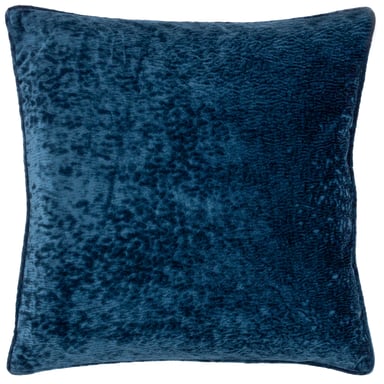 Paoletti Ripple Pressed Velvet Piped Polyester Filled Cushion