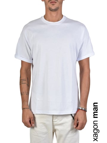 Xagon Man T-Shirt Mannen Wit
