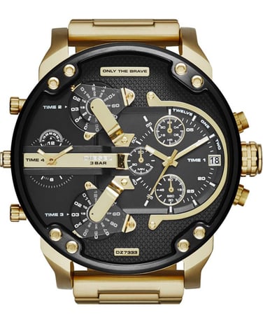 Diesel Mr. Daddy 2.0 herenhorloge Goudkleurig DZ7333