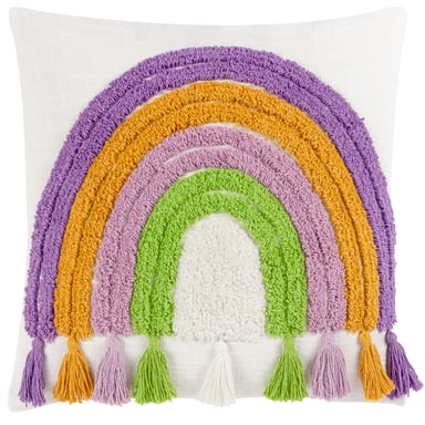 Heya Home Regenboog Kwasten Geweven Kussenhoes