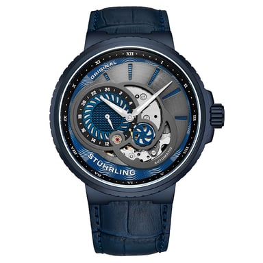 Grijs en blauw Automatisch 45mm Skeleton