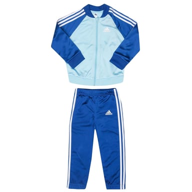 Boy's adidas Baby 3-Stripes Tricot Tracksuit in sky white