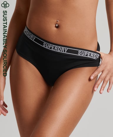 SUPERDRY Multilogo hipster van biologisch katoen