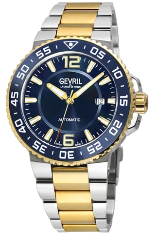 Gevril RiverSide Swiss Automatic Sellita SW200 Stainelss Steel Watch