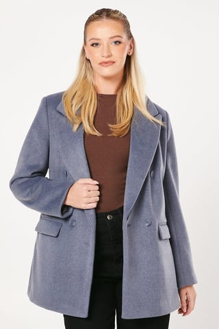 Brushed Wool Blazer Coat