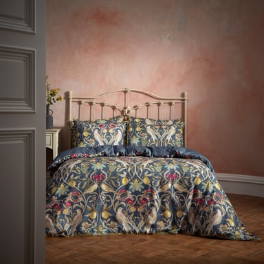 EW by Edinburgh Weavers Liberty Floral Birds Luxury Cotton Duvet Cover Set