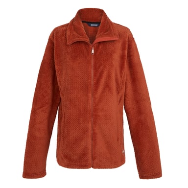 Regatta Dames Heidy Fluffy Full Zip Fleece Jas (Rood Oker)