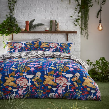 furn. Amanita Abstract Mushroom Duvet Cover Set