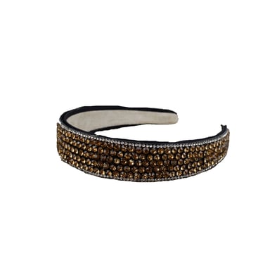 Satin Headband with Small Stone Embelishment