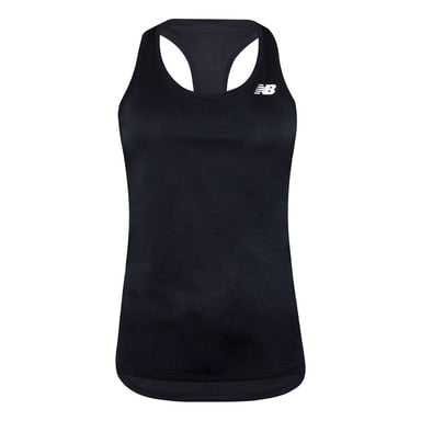 New Balance Grafisch Logo Zwart Mouwloos Womens Core Run Tank Top WT93867 BK
