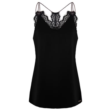 Armani Exchange Afgezette Zijden Top Dames Zwart