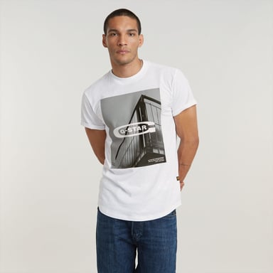 G-Star RAW HQ Old School Logo Lash T-Shirt