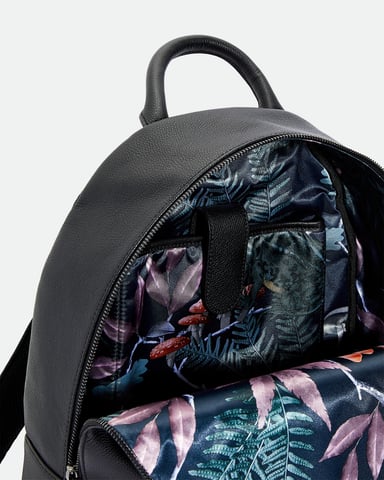 Ted Baker Eastmo gekleurde leren rugzak, zwart