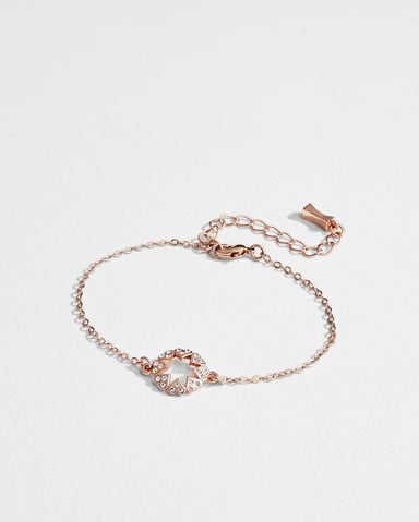 Ted Baker Hershie armband met hartjes in stervorm, roségoud