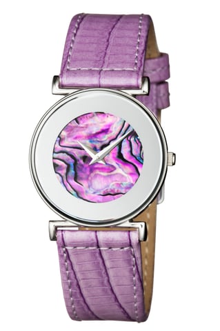 Jowissa Women's Elegance Purple Mother-of-Pearl Watch
