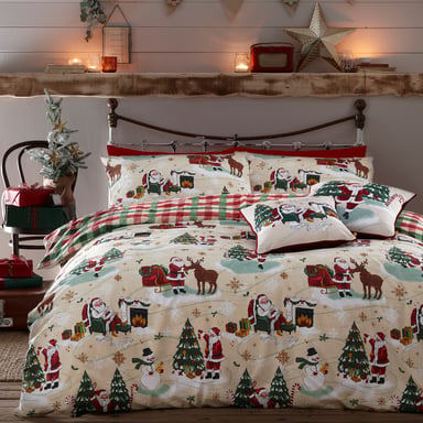 Vrolijke Kerstman Dekbedovertrek Set