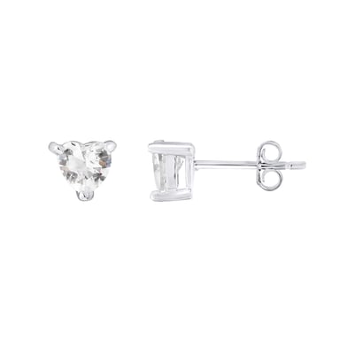 Oorbellen hartoxiden zirkonium wit 925 - fascinator
