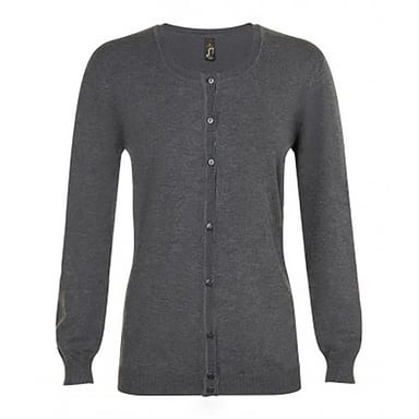 SOLS Dames/dames Griffith V Neck Long Sleeve Cardigan (Houtskool mergel)