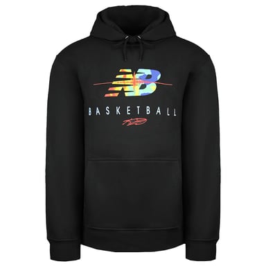 New Balance Basketbal Zwart Pullover Lange Mouw Heren Seismic Hoodie MT03617 BK