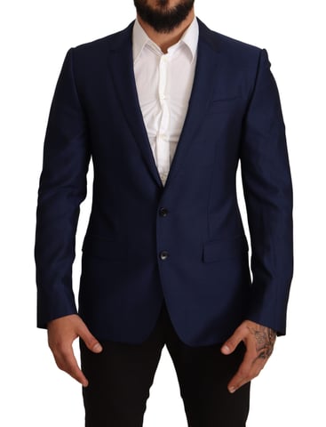 Nieuwe Marineblauwe Slim Fit Jas