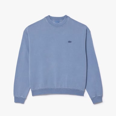 Heren Lacoste Loose-Fit Natural Dye Sweatshirt in Blauw