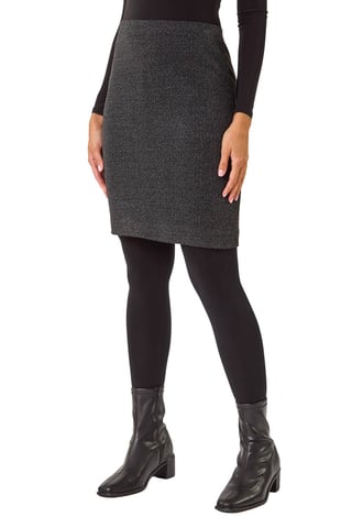 Smart Textured Stretch Skirt