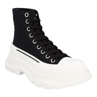Alexander McQueen Tread Slick Boot in Black/White