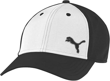 Puma Back 9 Stretch Mesh Fit Zwart Heren Golf Cap 908271 01