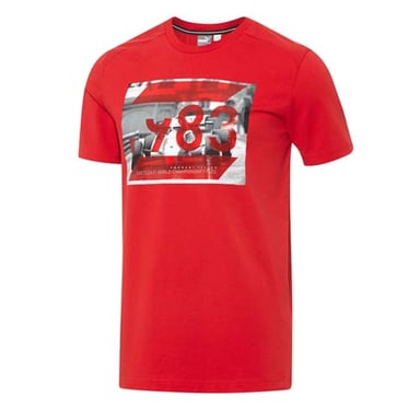 Puma SF Ferrari Grafisch Heren T-shirt Rood Logo Top 570679 02
