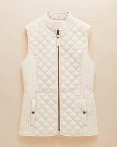 Joules Minx Womens Diamond Quilt Gilet 223560