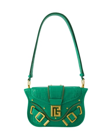 Blaze Shoulder Bag - Balmain - Leather - Green
