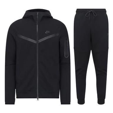 Nike Sportswear Tech Fleece Trainingspak met Volledige Ritssluiting Zwart