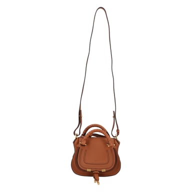 Chloé Marcie Mini Double Carry Bag Brown