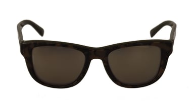 Dolce & Gabbana Brown Mirror Lens Plastic Full Rim Men's Zonnebril