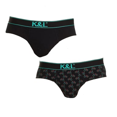 Pack-2 Onderbroeken Grappige ademende stof KL2006 man