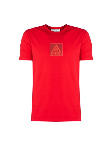 Iceberg T-Shirt C-Neck Mannen rood