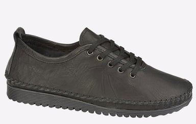 Mod Comfys Nevaeh Flexi Lace Leather Womens Shoes