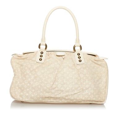 Vintage Louis Vuitton Mini Lin Trapeze GM White