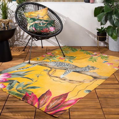 Wylder Tropics Leoprint Buitentapijt, 120 x 170 cm
