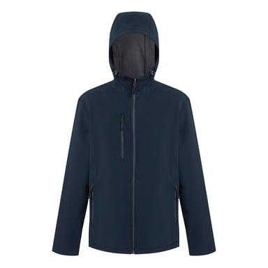 Regatta Heren Navigate 2 Layer Soft Shell Jas (Marine/Seal Grijs)
