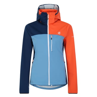 Dare 2B Dames/Dames Lexan Colour Block Soft Shell Jas (Niagarablauw/Satsuma)