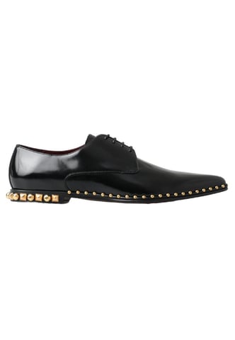 Leren Derbyschoenen Met Studs