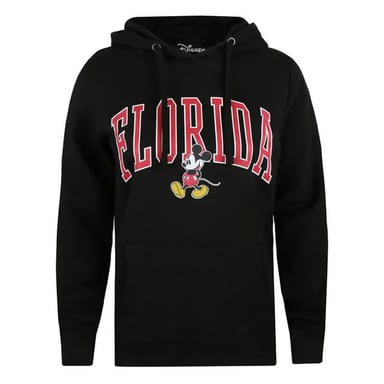 Disney Mickey Mouse Vrouwen Zwart Varsity Hoodie