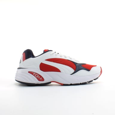 Puma Cell Viper Wit Rood Textiel Heren Veterschoenen 369505 03