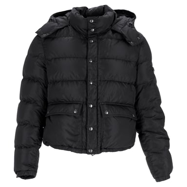 Prada Sport Gevoerde Donsjack met Kap in Zwarte Nylon