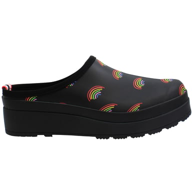 Hunter Play Mini Regenboog Print Dames Navy Klompen