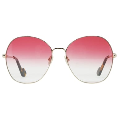 Lanvin Gradint Coral Lens Gouden Zonnebril