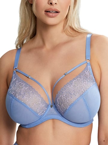 Valentina Luxe Plunge Bra Denim