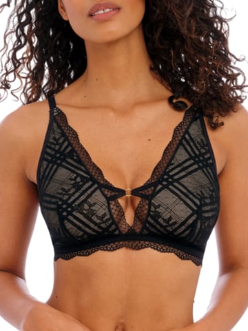 Freya niet-voorgevormde bralette Fatale zwart